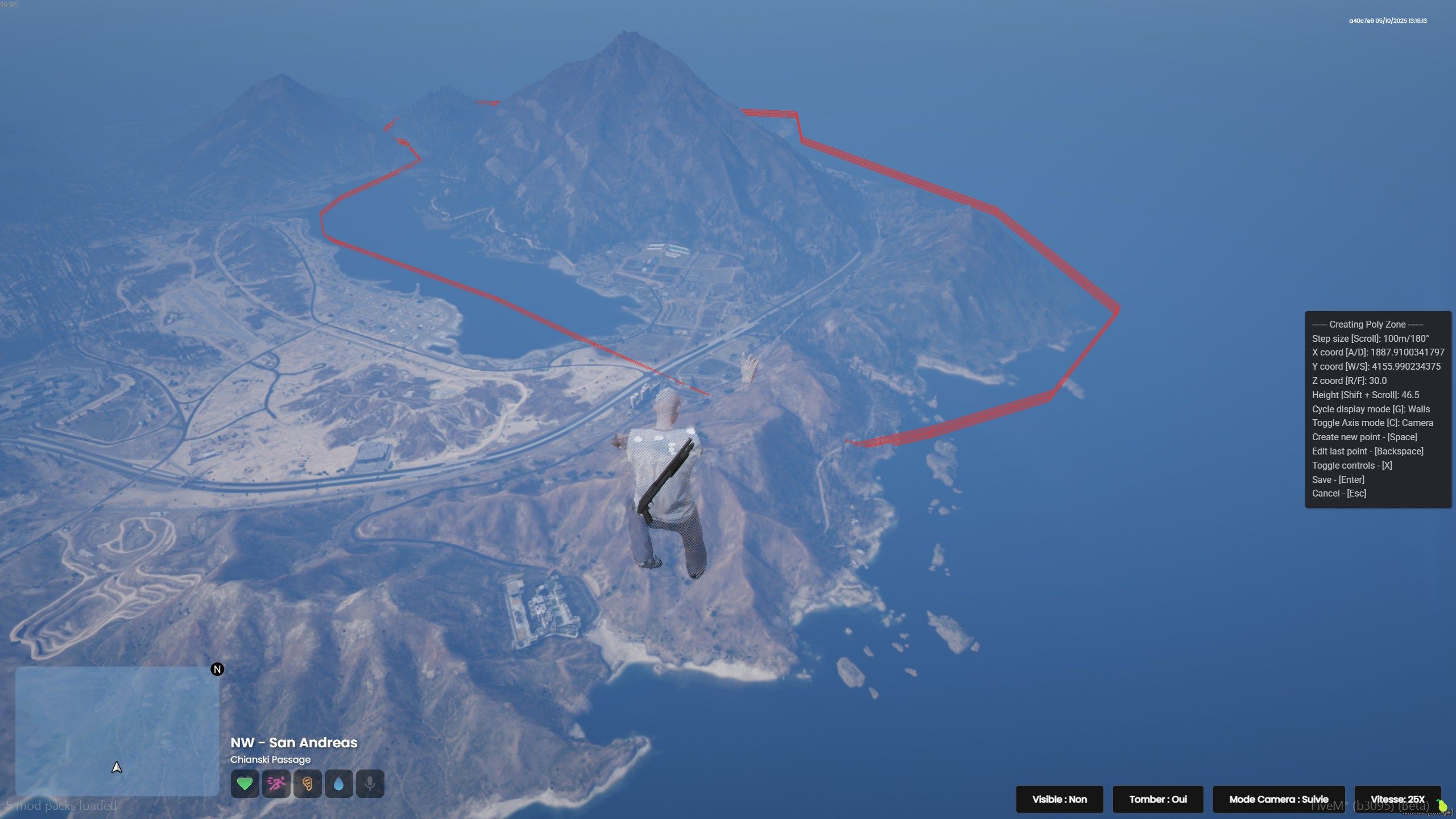 Building the danger zones for Thunder Z