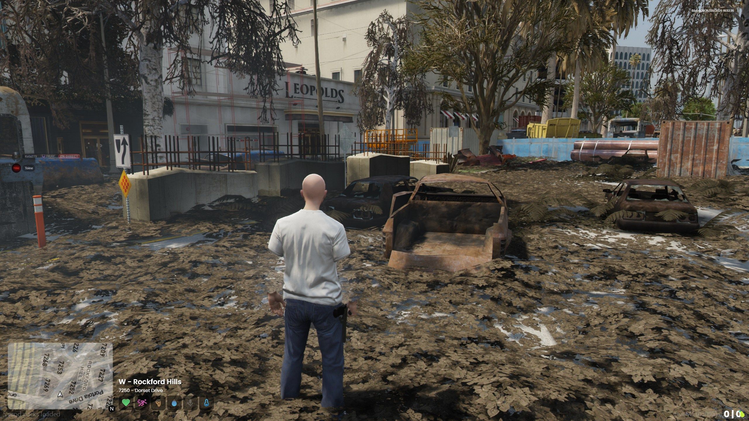Ruins of Rockford Hills during Thunder Z