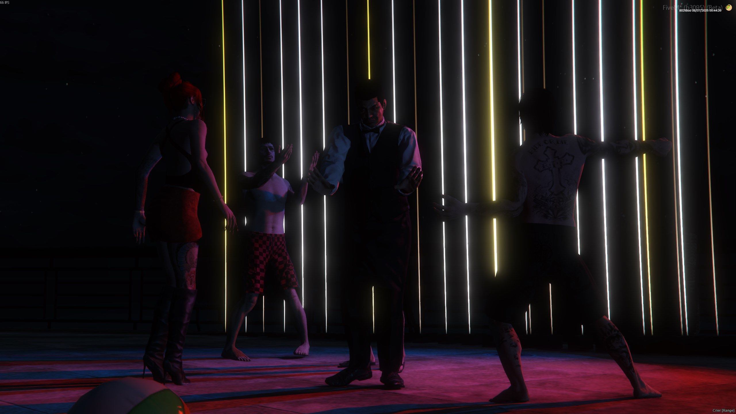 Nighttime party on the beach